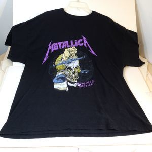 Metallica Damaged Justice Tee T Shirt Adult X Large PusHead  Easy Care
